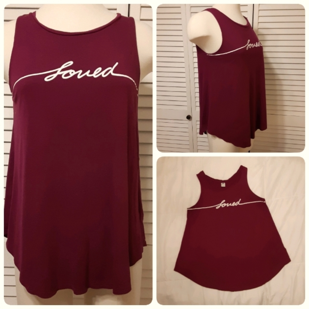 "Loved" Swing Tank Top by Old Navy
